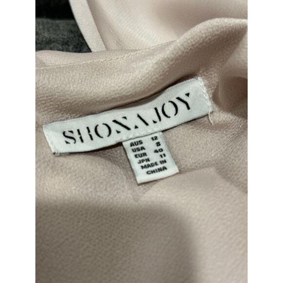 Shona Joy Luxe Bias Cowl Slip Dress Champagne Size 8 NWT Chic Silhouette Satin - Picture 3 of 15